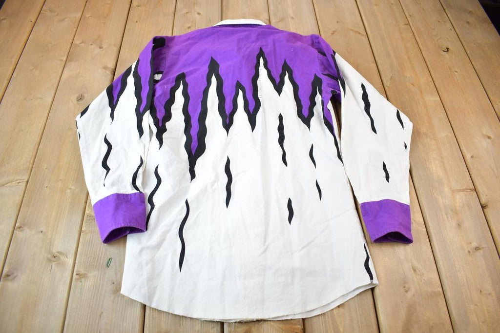 Vintage 1980s Brooks & Dunn Western Style Snap Button Shirt