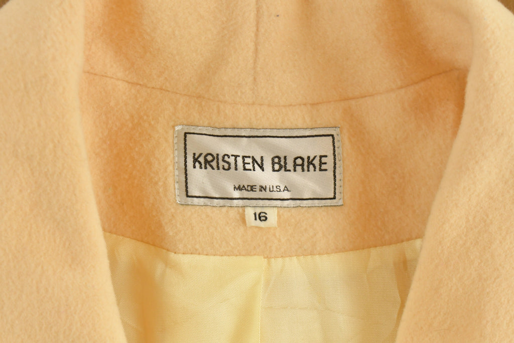 Vintage 1990s Kristen Blake Jacket Over Coat / Wool Jacket / Vintage 90s Jacket / Outdoor / Winter / Made In USA / Full Length Coat