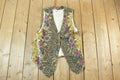 Vintage 1980s Floral Button Up Vest