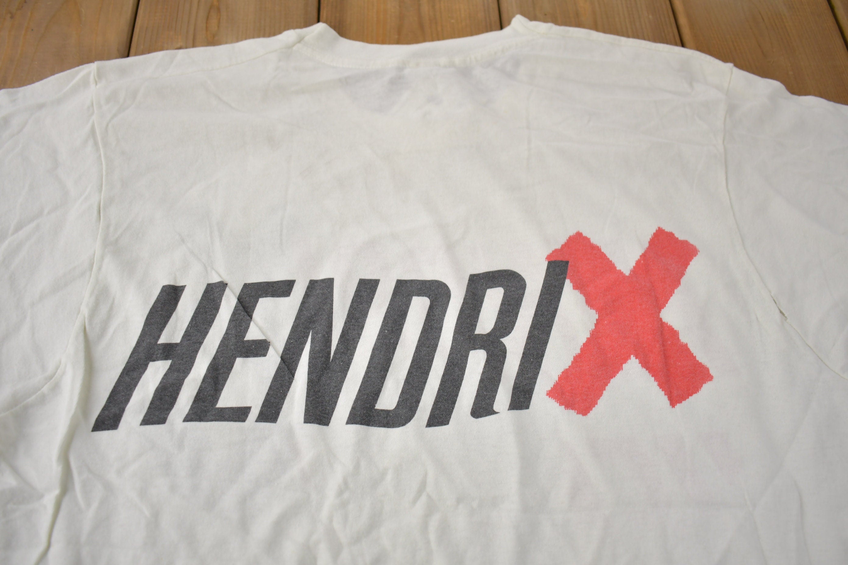 Vintage 1989 Jimi Hendrix Portrait Graphic T-shirt Made In USA Size M