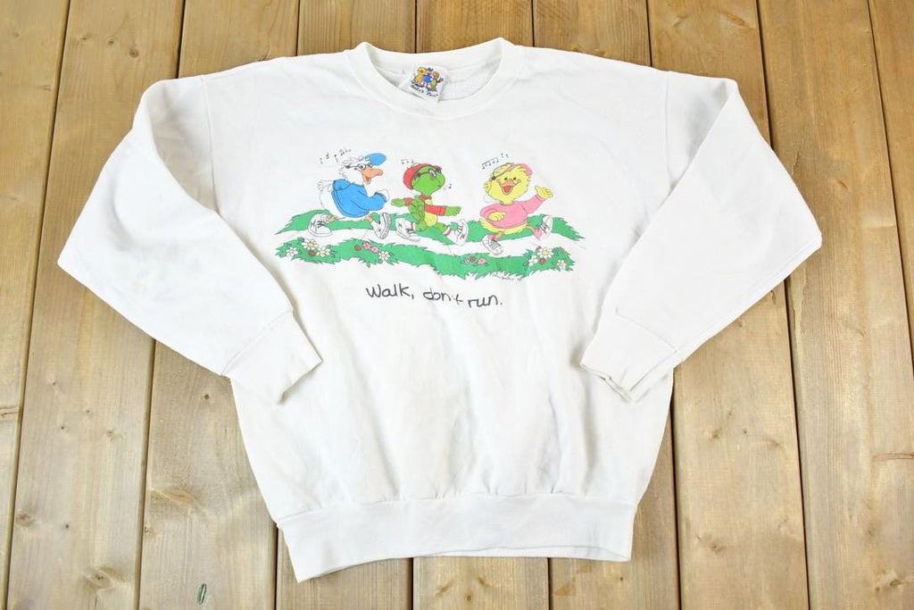 Vintage 1980s Youth Suzy Zoo Walk Don't Run Crewneck Sweatshirt Youth S