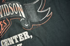 Vintage 1987 Harley Davidson Motorcycles Iron Block Adams Center New York Single Stitch Graphic T-Shirt Made In USA