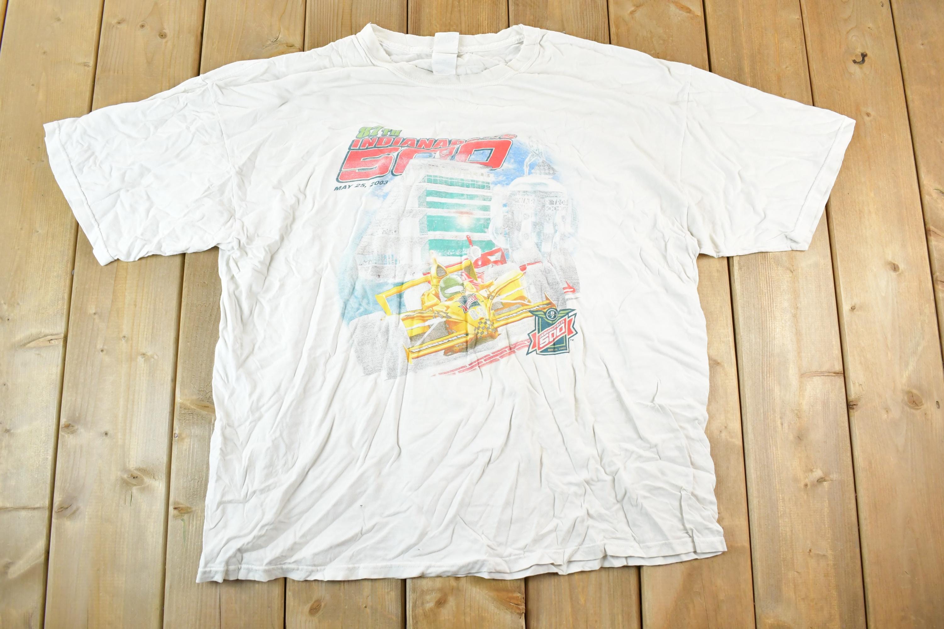 Vintage 2003 Indianapolis 500 Souvenir Racing T-Shirt Men's XL