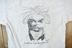 Vintage 1990s Beethoven Classical Music Single Stitch Graphic T-Shirt /