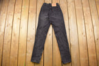 Vintage 1990s Levi's 612 Red Tab Women's Black Denim Jeans Size 24 x 30