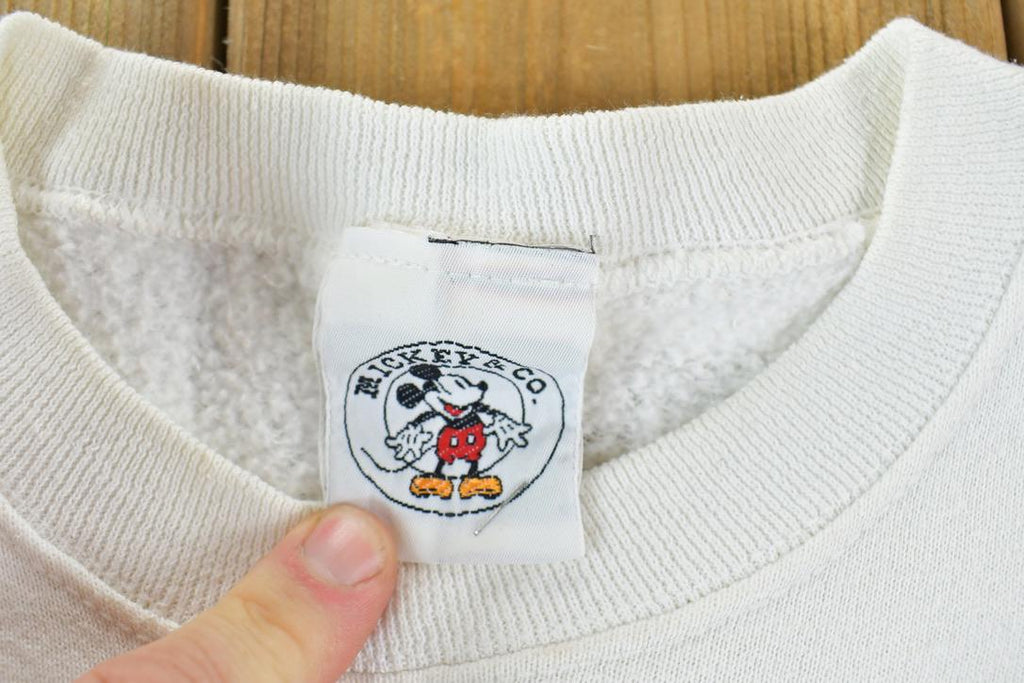 Vintage 1990s Goof Mickey Mouse Disney Heavyweight Crewneck / Vintage Sweatshirt / Vintage Disney / Mickey / Embroidered / Made In USA