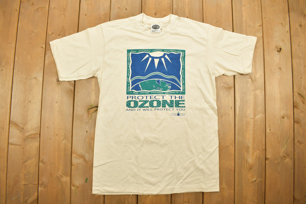 Vintage 1990s Protect The Ozone Graphic T-Shirt