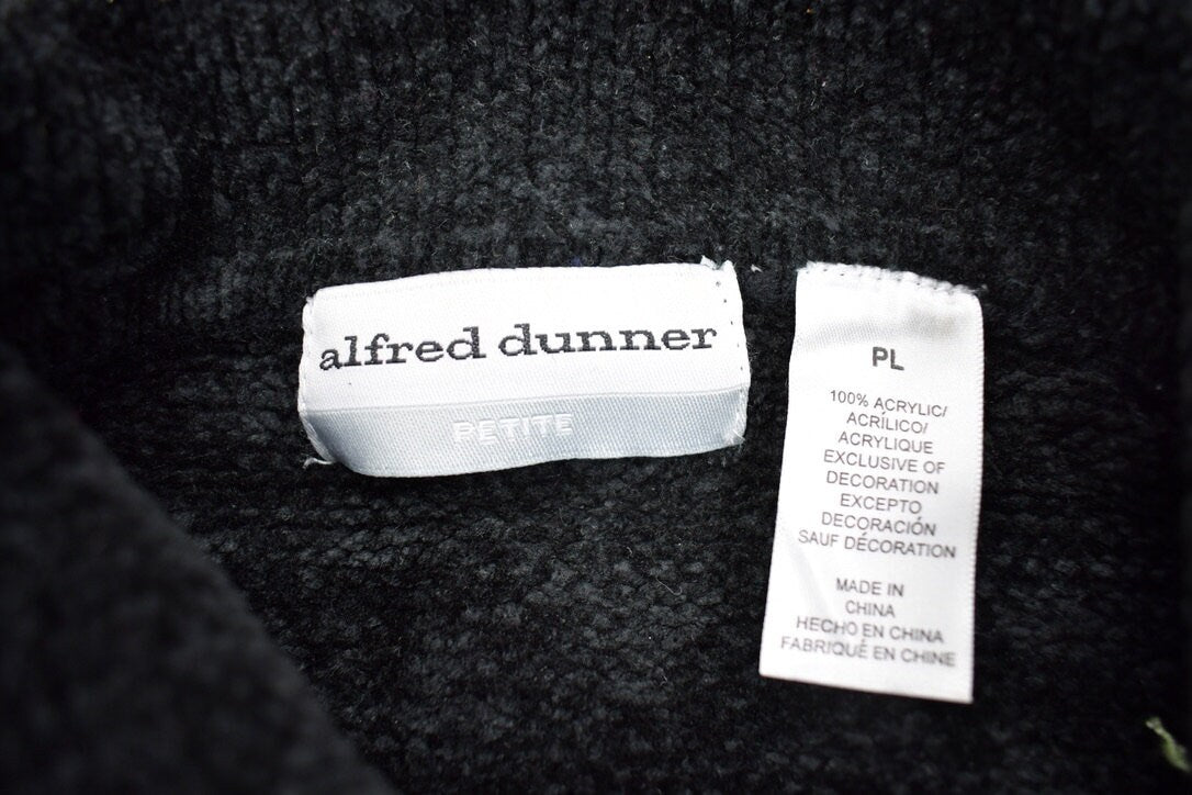 Vintage 1990s Alfred Dunner Zip Up Fleece Sweater