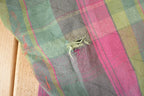 Vintage 1990s Five Brother Thrashed Plaid Button Up Shirt Men's L / 90's Rugged Polo