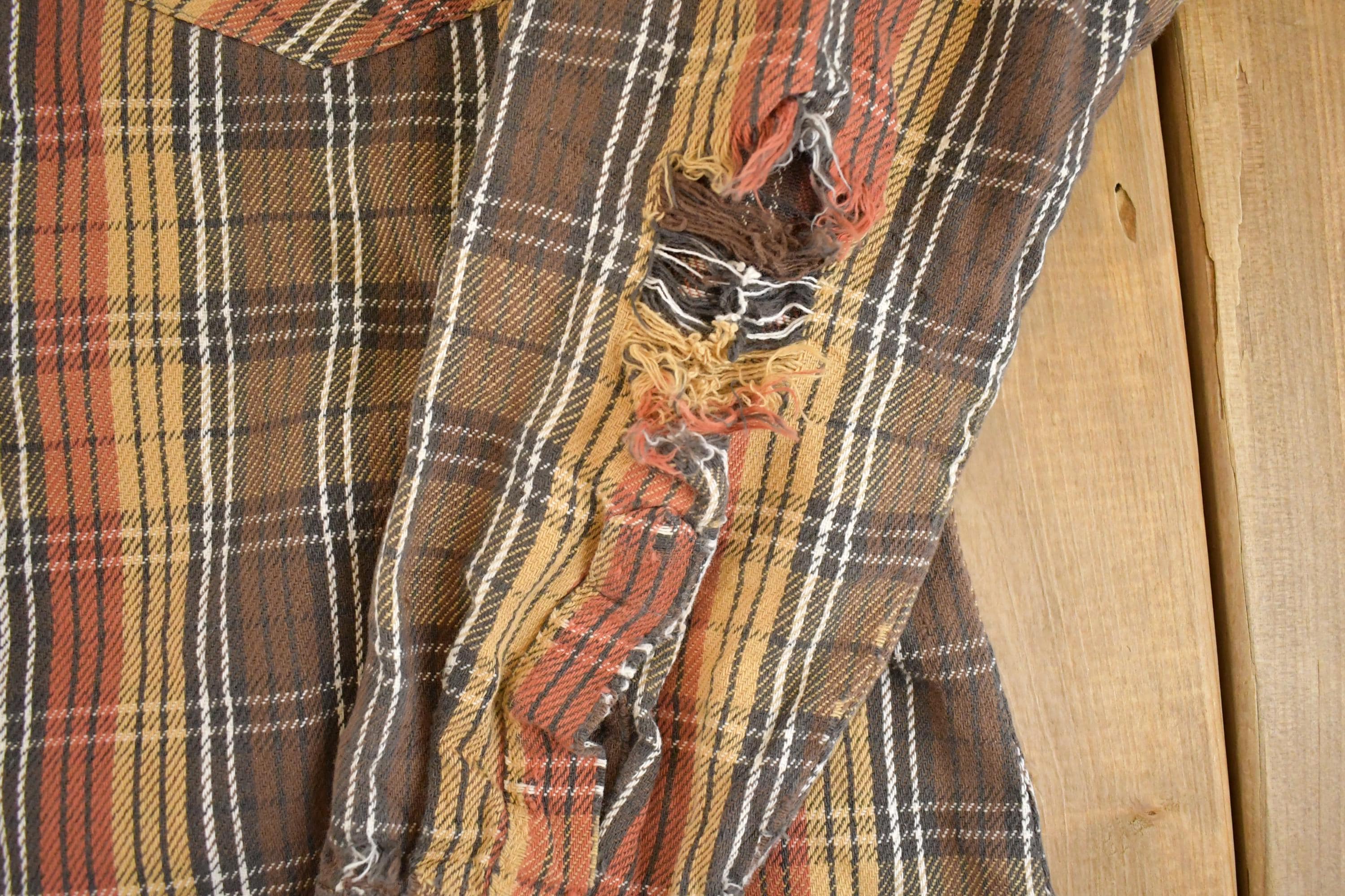 Vintage 1990s Dee Cee Brand Western Outdoorsman Heavyweight Button Up Shirt Men's M