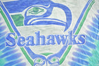 Vintage 1990s Seattle Seahawks Liquid Blue NFL Logo Graphic T-Shirt Men's XL