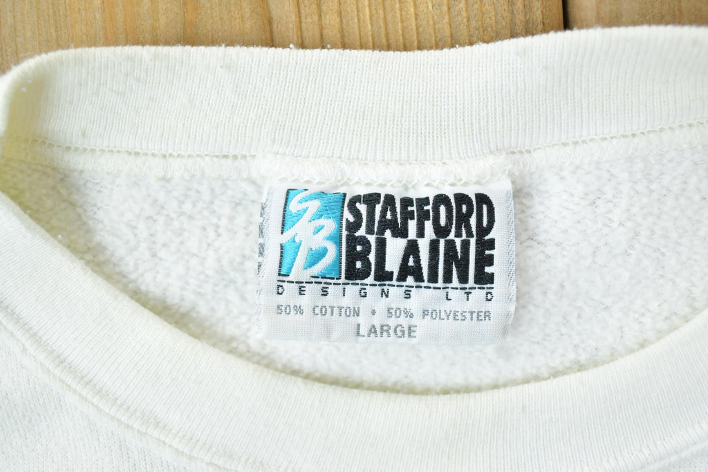 Vintage 1990s Believe in Santa Cute Stafford Blaine Crewneck Sweater