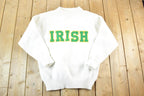 Vintage 1970s Fighting Irish Knit University Crewneck Mens XL