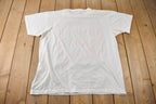 Vintage 1990s Surfing Theme Single Stitch Graphic T Shirt Made In Canada Size XL
