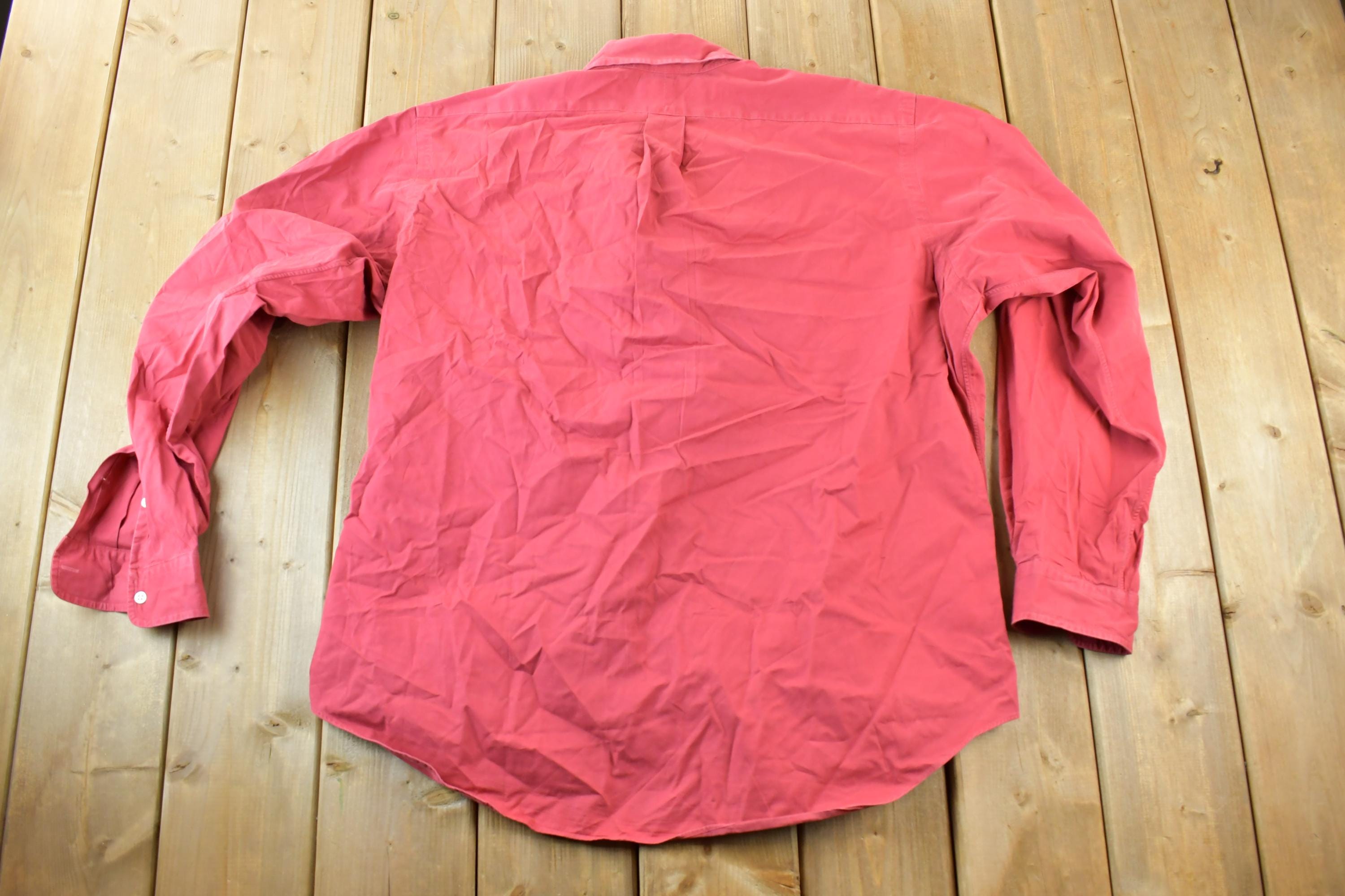 Vintage 90s Polo Ralph Lauren Solid Button Up Shirt