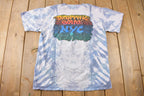 Vintage 1990 Blues Traveler Dropping Some NYC Single Stitch Tie Dye Brockum T Shirt Made in USA
