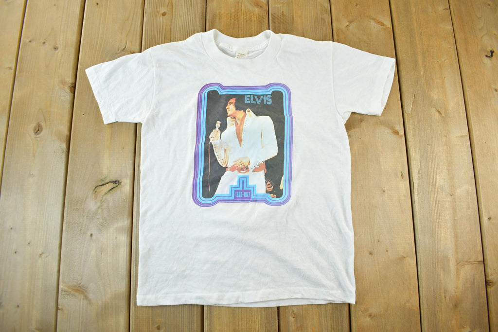 Vintage 1977 Elvis Presley Memorial Graphic T Shirt Men's XS-S