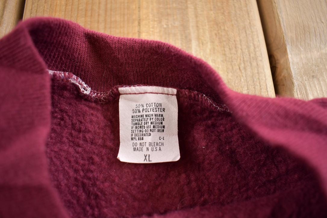 Vintage 1980s Blank Crewneck Sweatshirt Made In USA