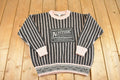 Vintage 1990s Altitude Striped Knit Crewneck Sweater Womens L /