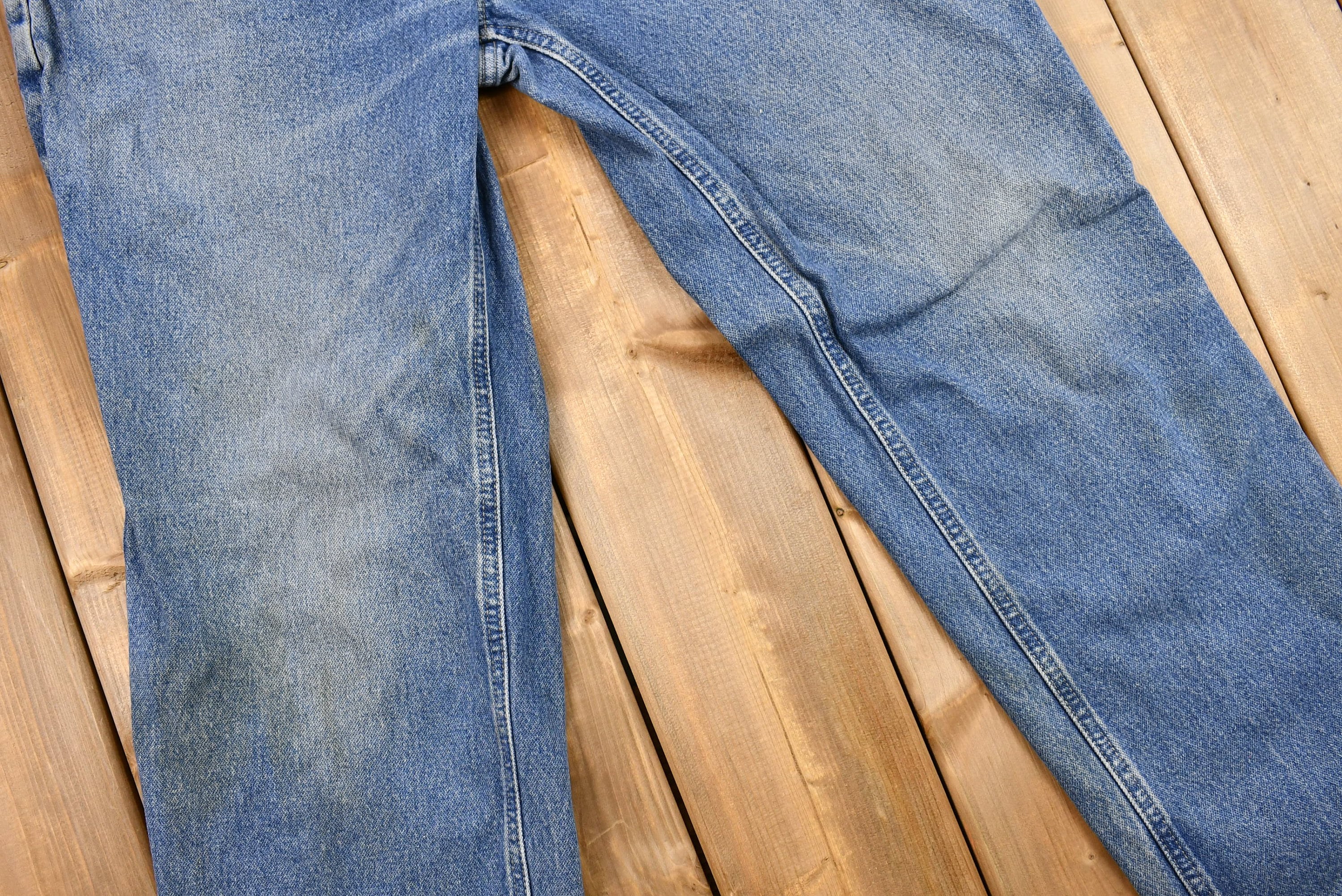 Vintage 1990s Carhartt Light-Mid Wash Flame Resistant Jeans