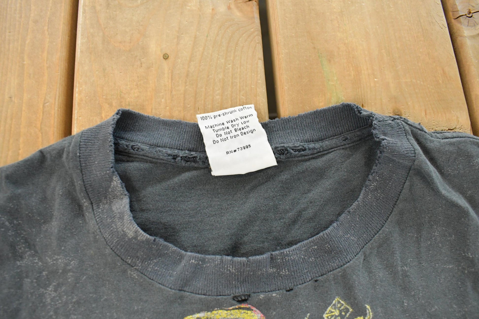 Vintage 1991 Slayer Seasons in the Abyss Tour Thrashed Band T-Shirt Men's XL