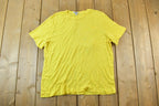 Vintage 1990s Blank Yellow Single Stitch T-Shirt