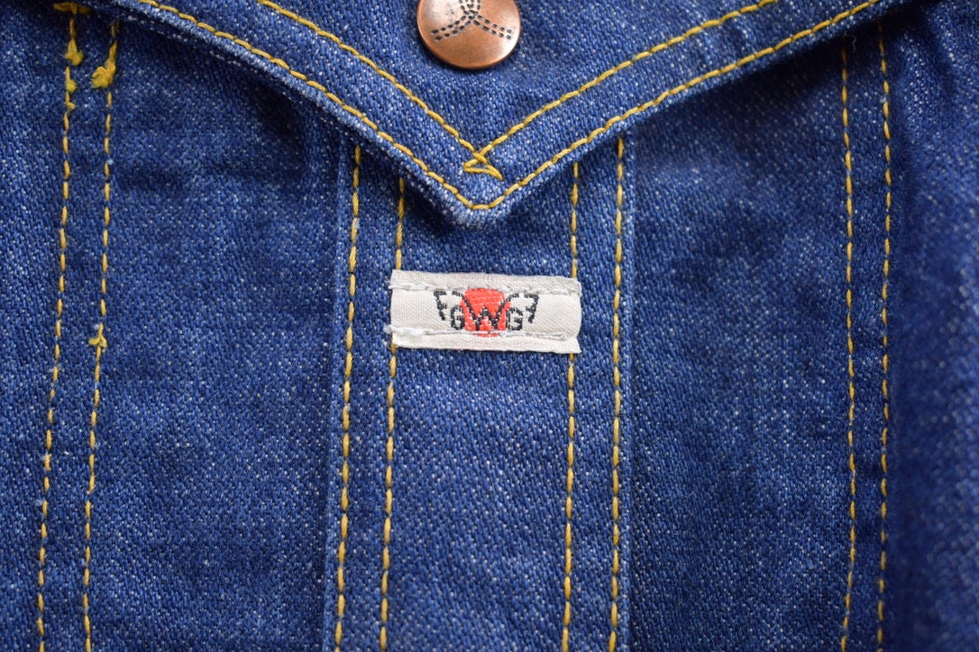 Vintage 1970s GWG Western Denim Jean Jacket Deadstock