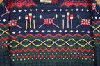 Vintage 1990s Ivy Crew All Over Print Knitted Sweater