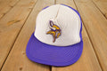 Vintage 1980s Minnesota Vikings Mesh Trucker NFL Snapback Hat /