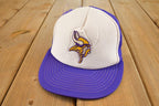Vintage 1980s Minnesota Vikings Mesh Trucker NFL Snapback Hat /