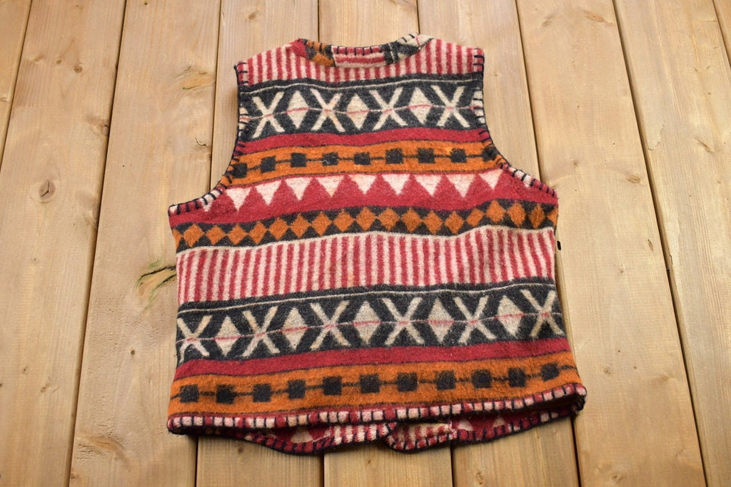 Vintage 1990s AtLast & Co. Wool Knitted Sweater Vest