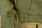 Vintage Military Jungle Expert Peace Sign Button Up Army Jacket