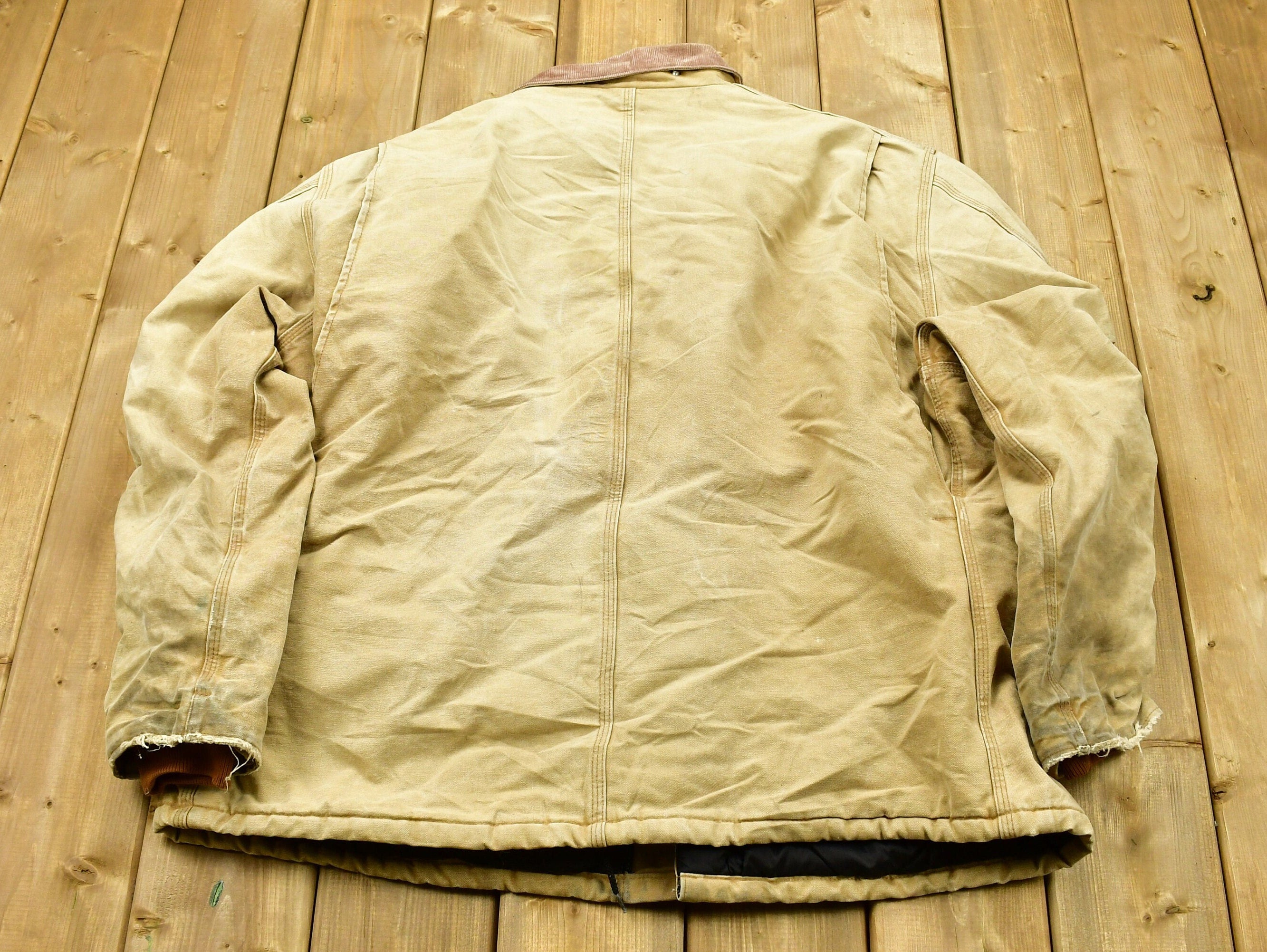 Vintage 1990s Carhartt Tan Chore Coat