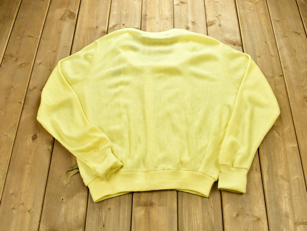 Vintage 1980s IZOD Knitted Cardigan Sweater
