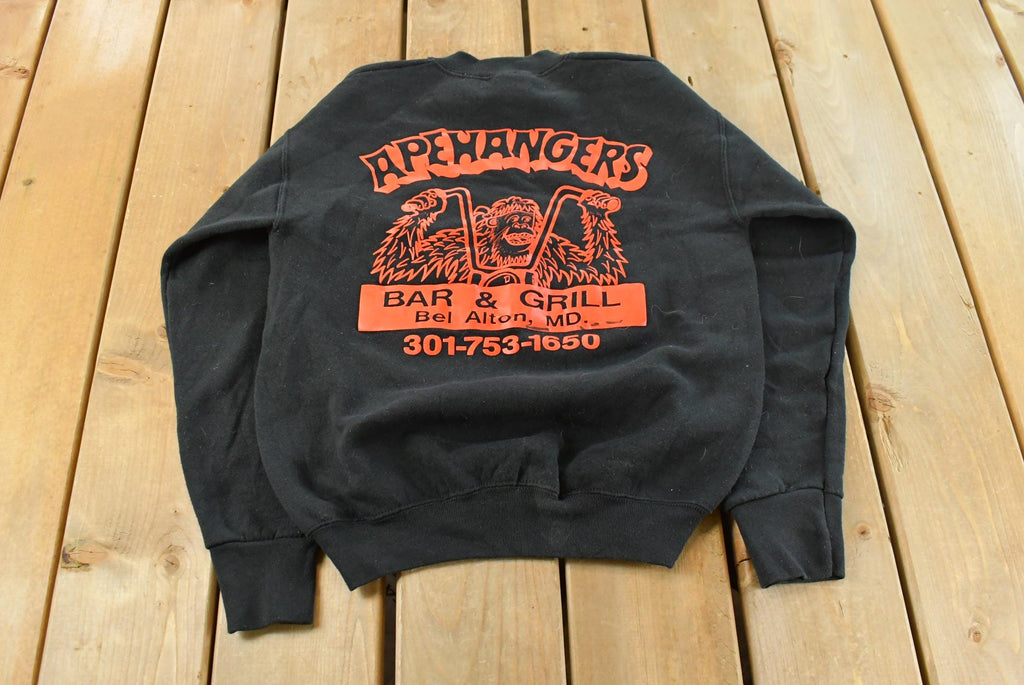 Vintage 1990s Apewangers Bar & Grill Crewneck Sweatshirt Mens S