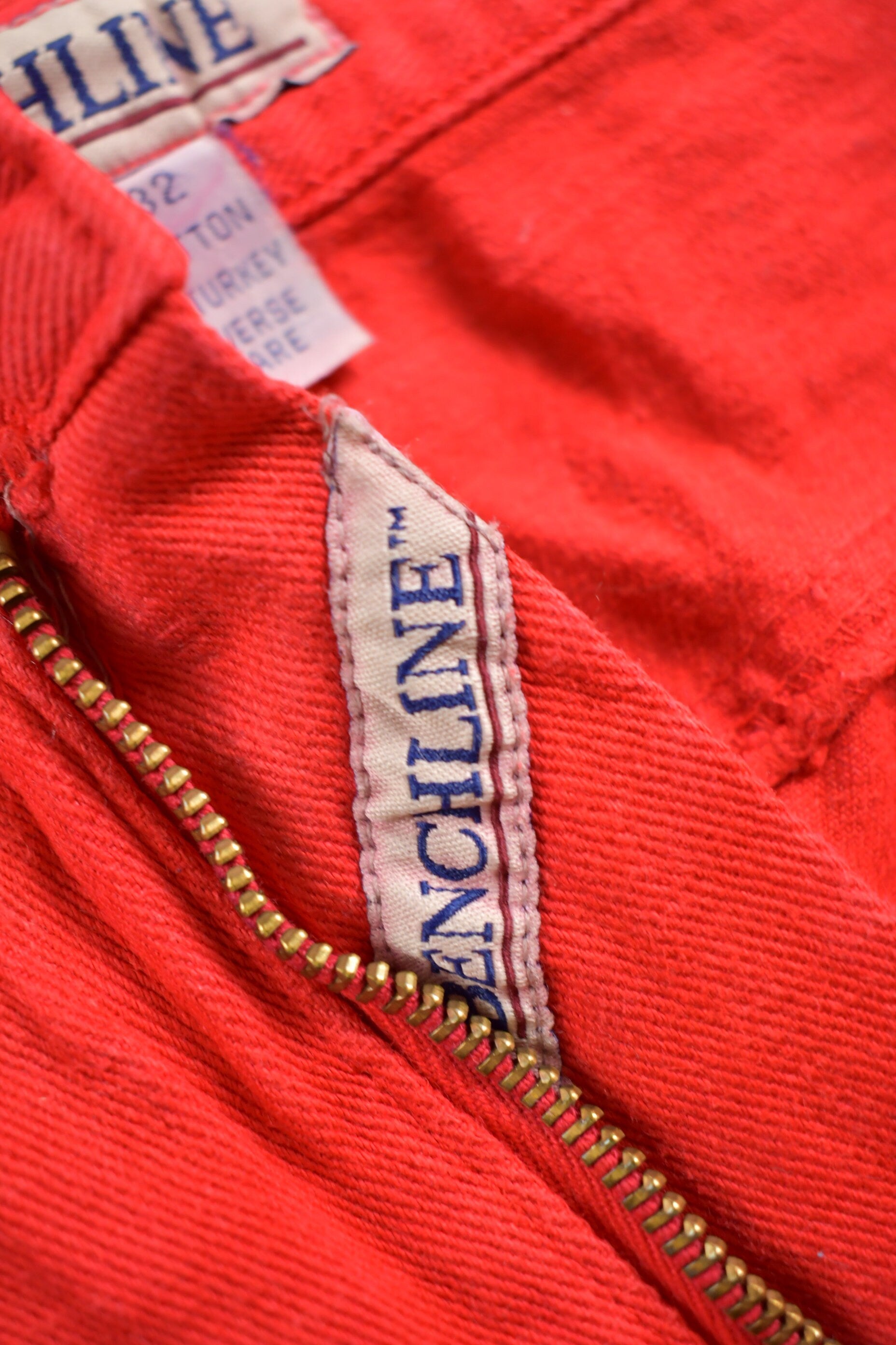 Vintage 1990s Benchline Red Denim Shorts