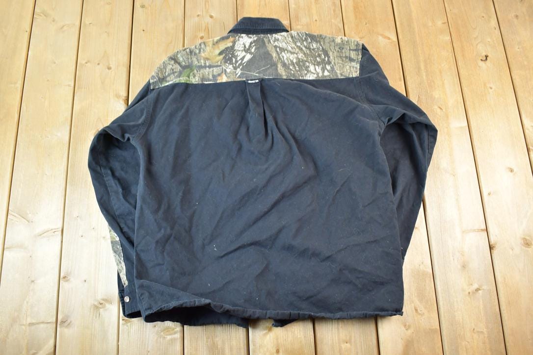 Vintage 1990s Remington Western Camo Style Button Mens L