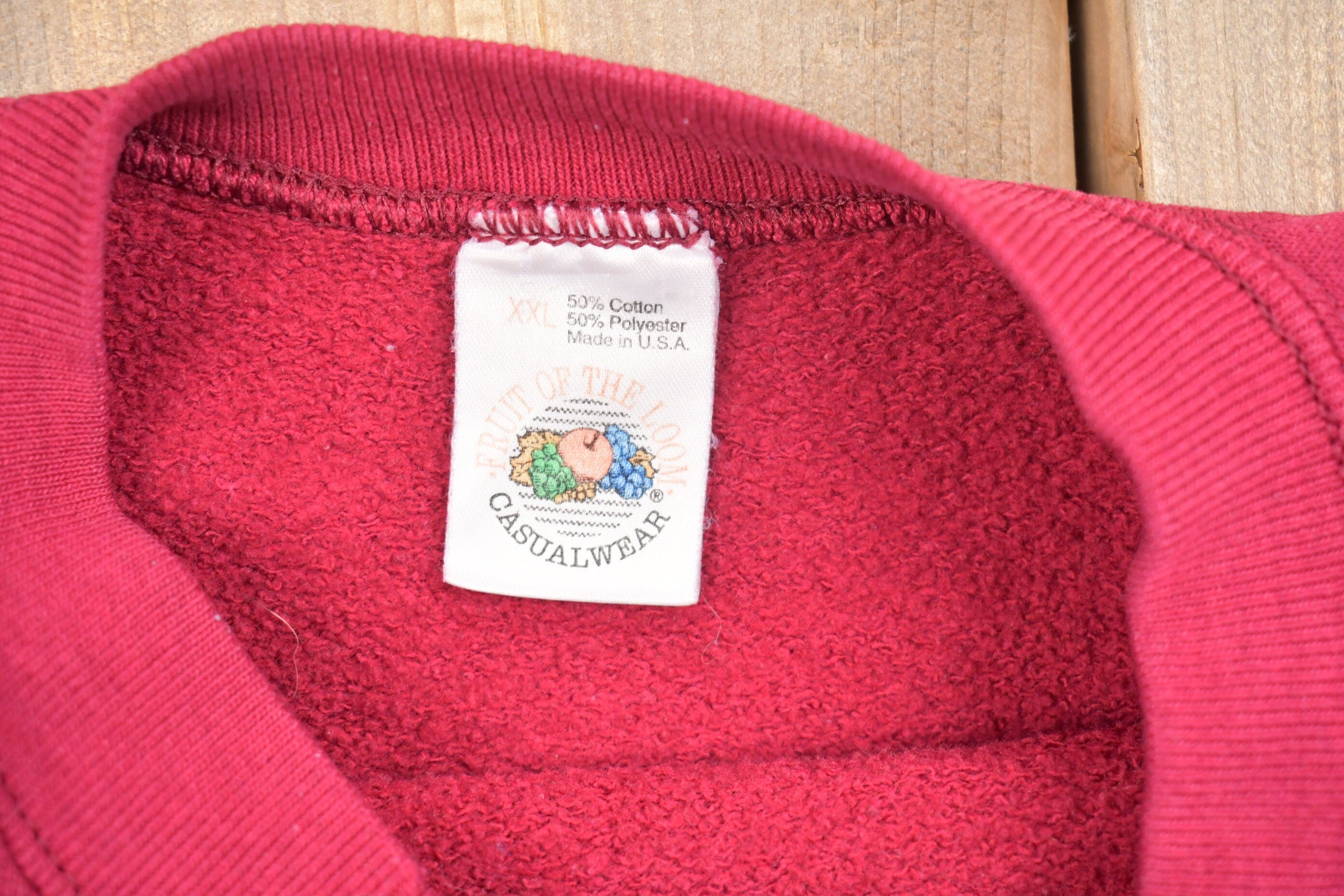 Vintage 1980s Fruit of the Loom Blank Basic Crewneck Sweatshirt