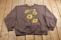 Vintage 1990s Sunflower Theme Crewneck Sweater