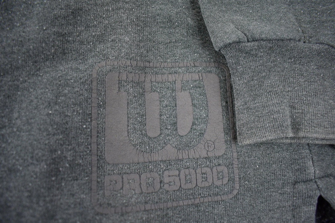 Vintage 1990s Wilson Pro 5000 Crewneck Sweatshirt Made In USA