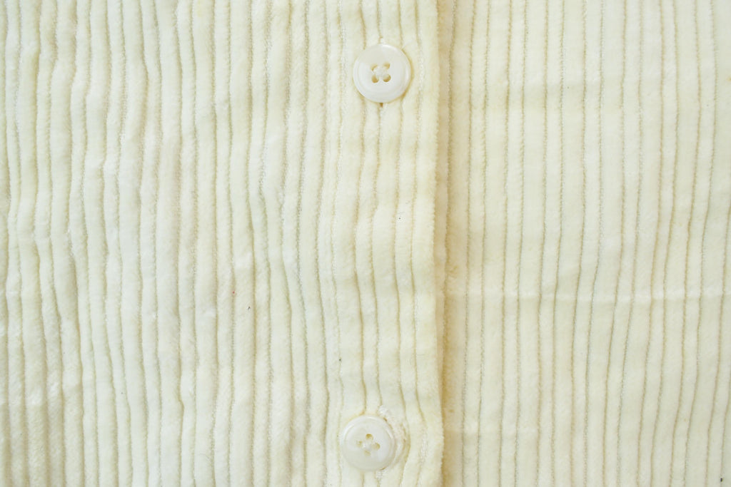 Vintage 1990s Croft Barrow Ribbed Blank Button Up Shirt