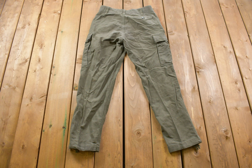 Vintage 1990s Military Cargo Pocket Pants / Streetwear / Army Pants / Military Pants / Vintage Cargos /