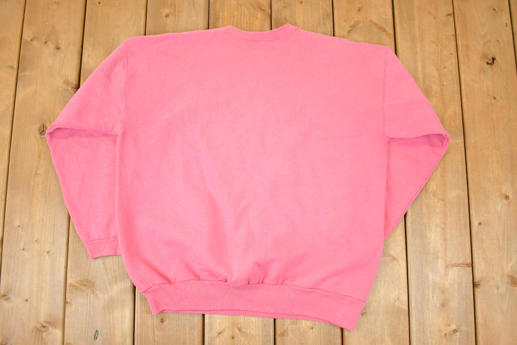 Vintage 1990s Wilma Sanchez Floral Graphic Print Crewneck Sweatshirt Womens L
