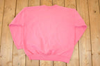 Vintage 1990s Wilma Sanchez Floral Graphic Print Crewneck Sweatshirt Womens L