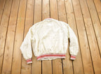 Vintage 1980s USA ADM Feeds Satin Bomber Jacket