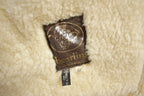 Vintage 1980s Shearling Leather Coat Size 52