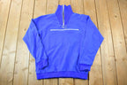 Vintage 1980s Janus Of Norway Souvenir Quarter Zip Sweatshirt Made In Norway