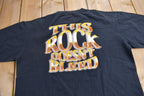 Vintage 1990s The Rock Doesn't Bleed Graphic T-Shirt