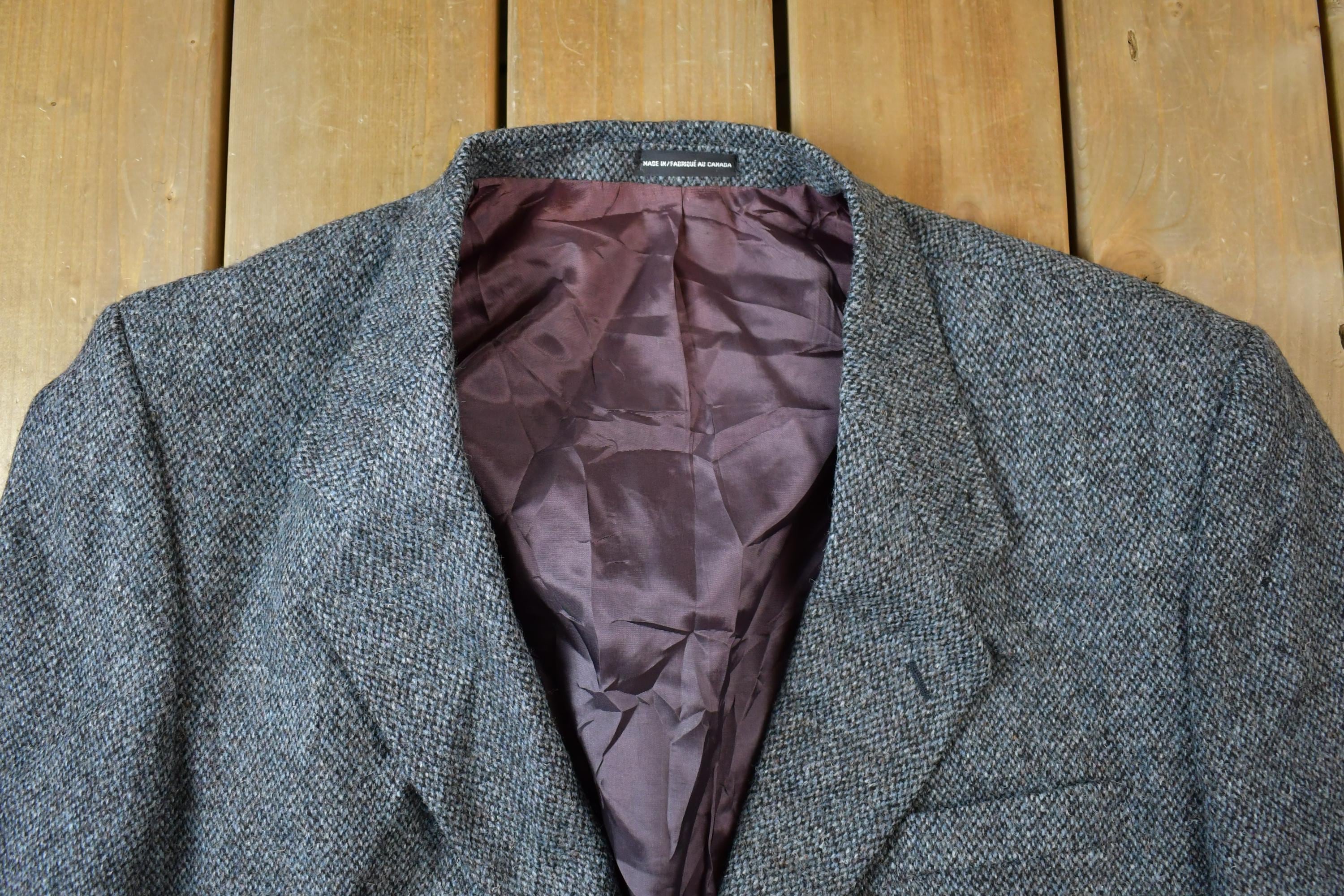 Vintage 1990s Wool Dinner Jacket \ Made In Canada