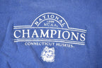 Vintage 1999 Pro Player Connecticut Huskies National Champions University Crewneck Mens L